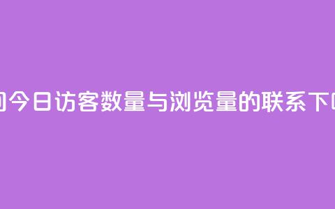 qq空间今日访客数量与浏览量的联系  第1张