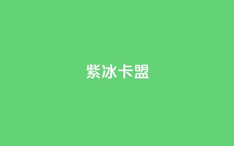 紫冰卡盟 - 紫冰卡盟：一站式SEO服务平台~  第1张