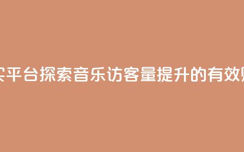 qq音乐访客量购买平台 - 探索QQ音乐访客量提升的有效购买平台。  第1张