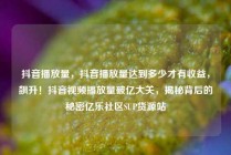 抖音播放量，抖音播放量达到多少才有收益，飙升！抖音视频播放量破亿大关，揭秘背后的秘密亿乐社区SUP货源站