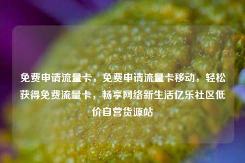 免费申请流量卡，免费申请流量卡移动，轻松获得免费流量卡	，畅享网络新生活亿乐社区低价自营货源站  第1张
